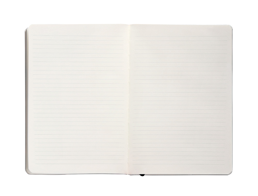 CUADERNO CON GOMILLA ANTARTIK NOTES TAPA BLANDA A5 HOJAS RAYAS NEGRO 80 HOJAS 80 GR FSC