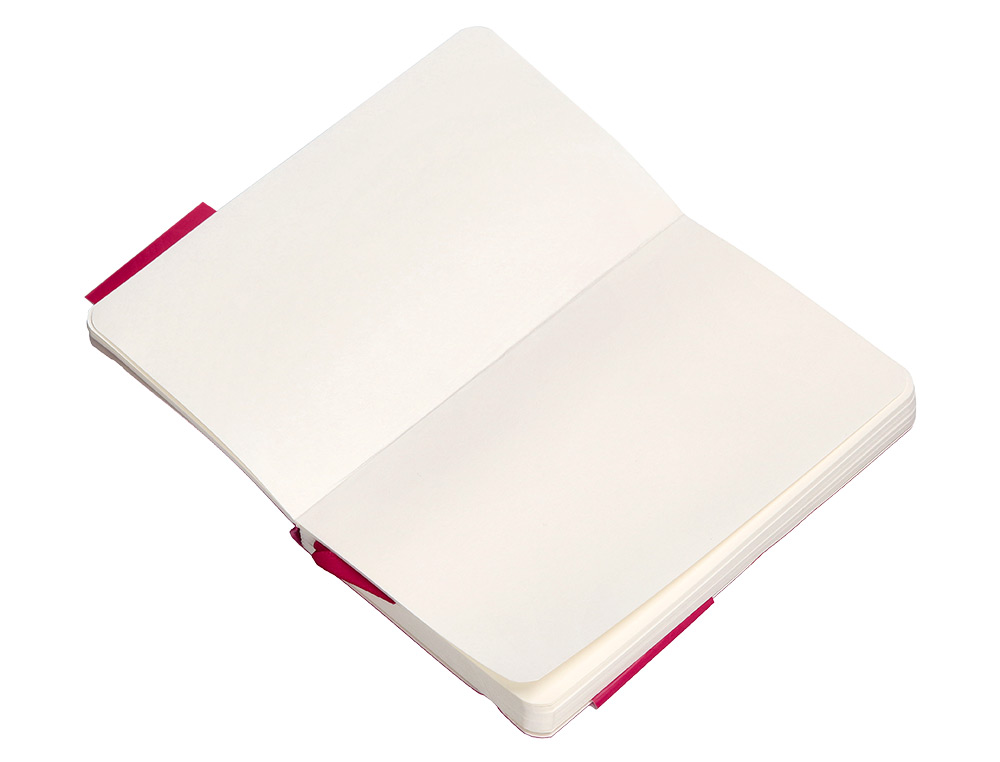 CUADERNO CON GOMILLA ANTARTIK NOTES TAPA BLANDA A6 HOJAS LISAS BURDEOS 100 HOJAS 80 GR FSC