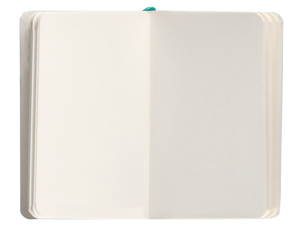 CUADERNO CON GOMILLA ANTARTIK NOTES TAPA BLANDA A6 HOJAS LISAS TURQUESA 100 HOJAS 80 GR FSC