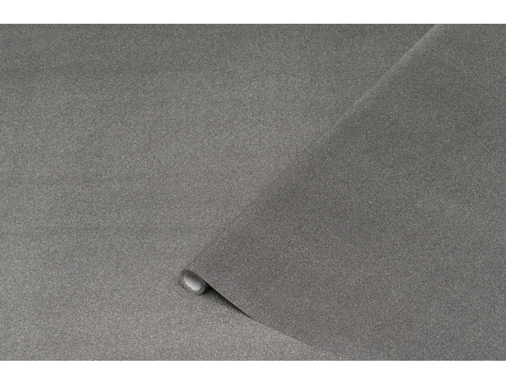 ROLLO ADHESIVO D-C-FIX ANTRACITA METAL BRILLO ANCHO 45 CM LARGO 1,5 MT