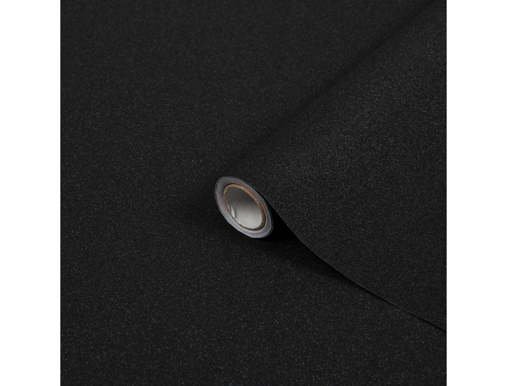 ROLLO ADHESIVO D-C-FIX NEGRO METAL BRILLO ANCHO 45 CM LARGO 1,5 MT