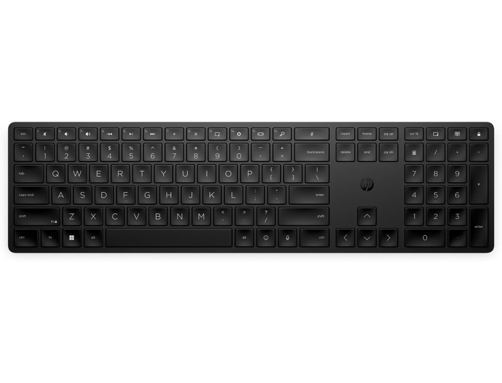 TECLADO HP 455 PROGRAMABLE INALAMBRICO ILUMINACION RGB COLOR NEGRO