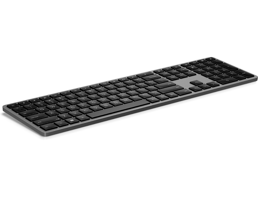 TECLADO HP 975 DUAL INALAMBRICO BLUETOOTH 5.0 RETROILUMINACION USB-C COLOR GRIS