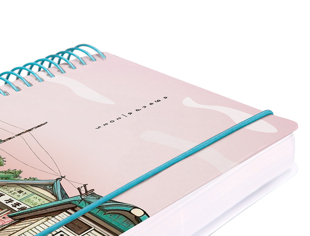 AGENDA ESPIRAL LIDERPAPEL SANTORINI A6 2025 DIA PAGINA 4 DISEÑOS SURTIDOS PAPEL 60GR
