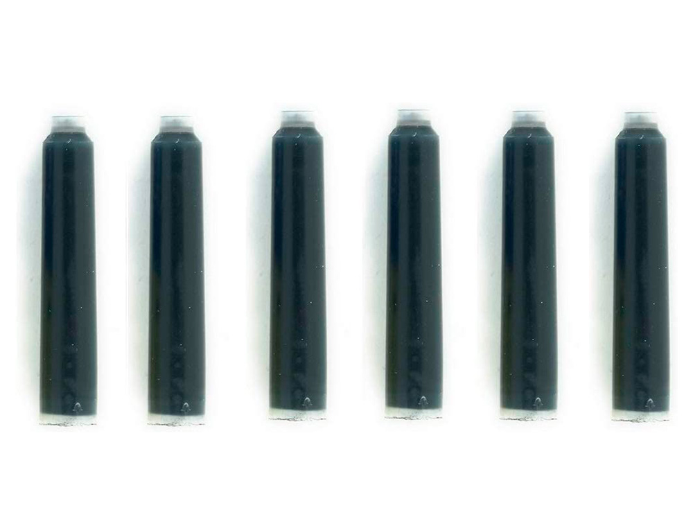 TINTA PARA PLUMAS PELIKAN NEGRA CAJA 6 CARTUCHOS