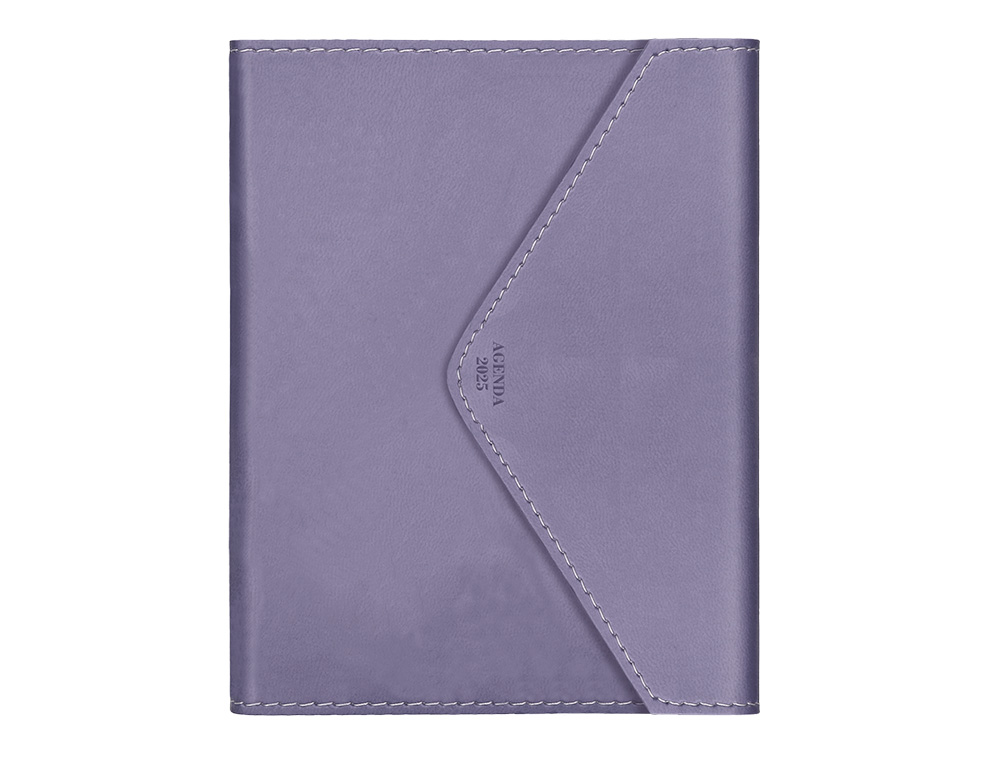 AGENDA ENCUADERNADA LIDERPAPEL PSARA A5 2025 DIA PAGINA PAPEL 70 GR COLORES SURTIDOS