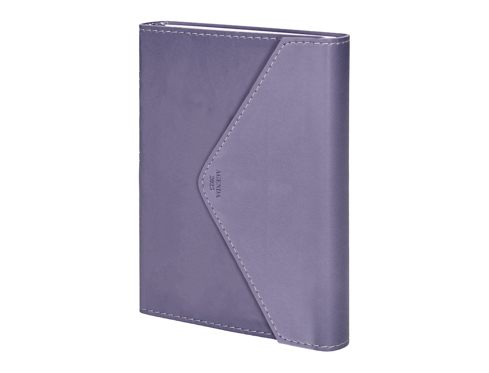 AGENDA ENCUADERNADA LIDERPAPEL PSARA A5 2025 DIA PAGINA PAPEL 70 GR COLORES SURTIDOS