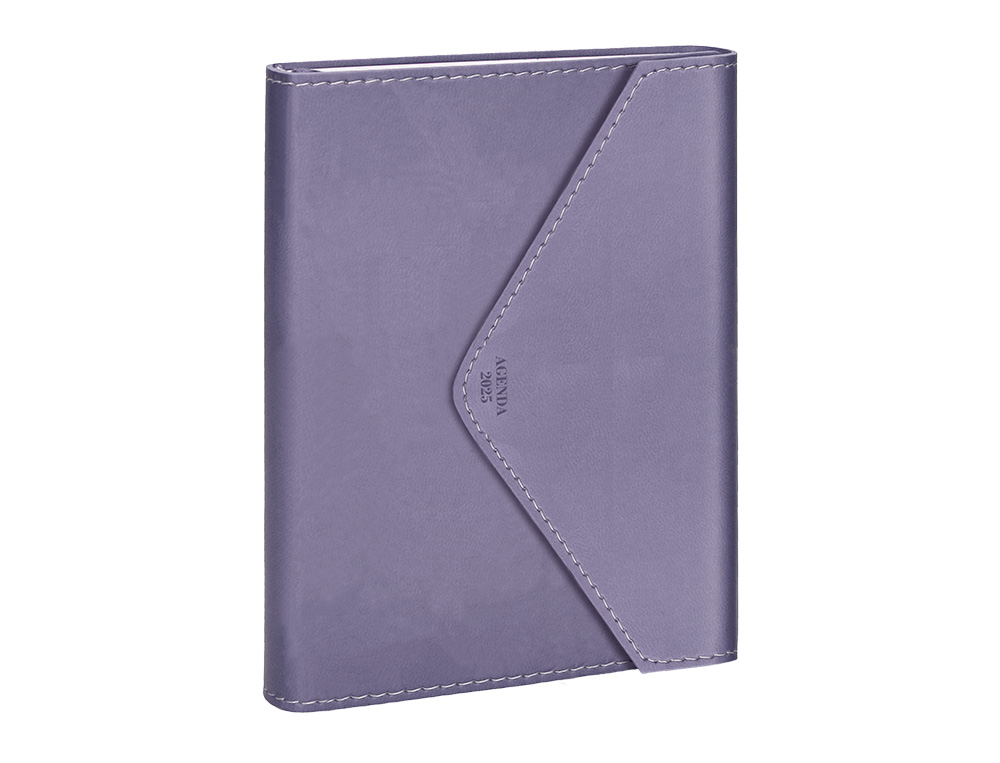 AGENDA ENCUADERNADA LIDERPAPEL PSARA A5 2025 DIA PAGINA PAPEL 70 GR COLORES SURTIDOS