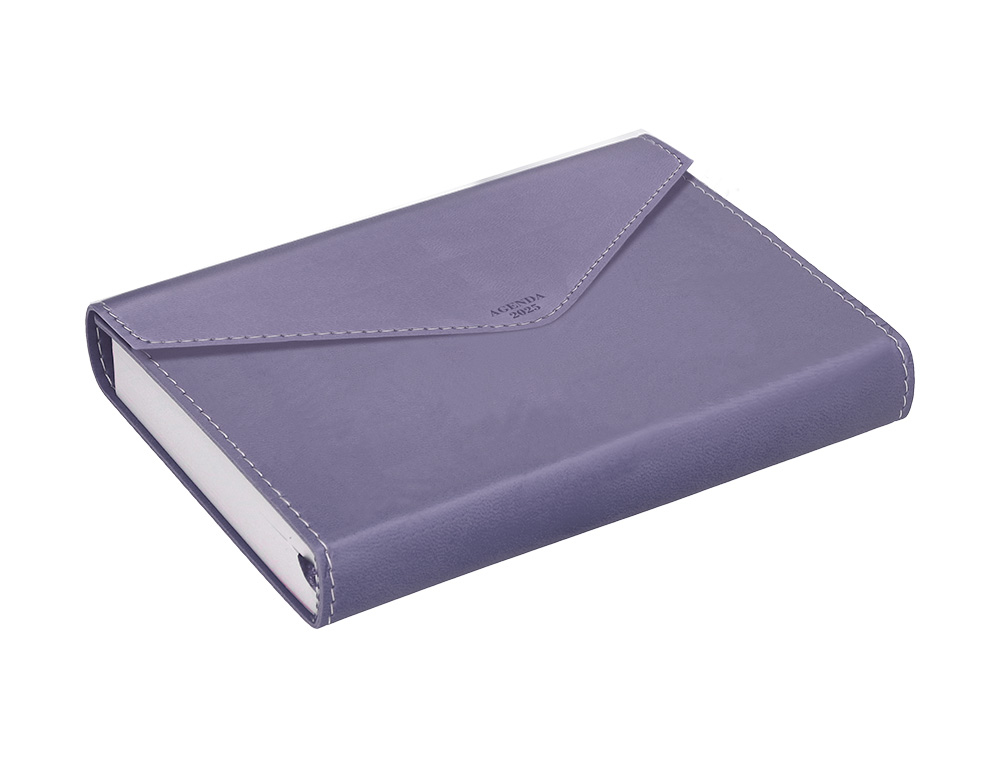 AGENDA ENCUADERNADA LIDERPAPEL PSARA A5 2025 DIA PAGINA PAPEL 70 GR COLORES SURTIDOS