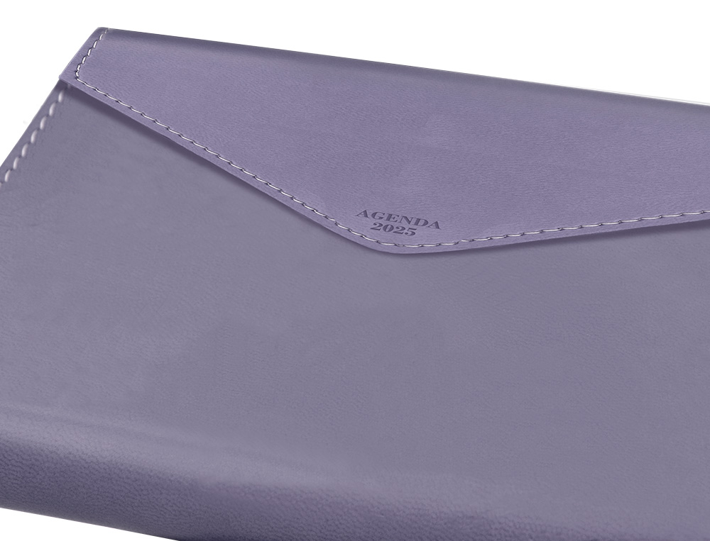 AGENDA ENCUADERNADA LIDERPAPEL PSARA A5 2025 DIA PAGINA PAPEL 70 GR COLORES SURTIDOS