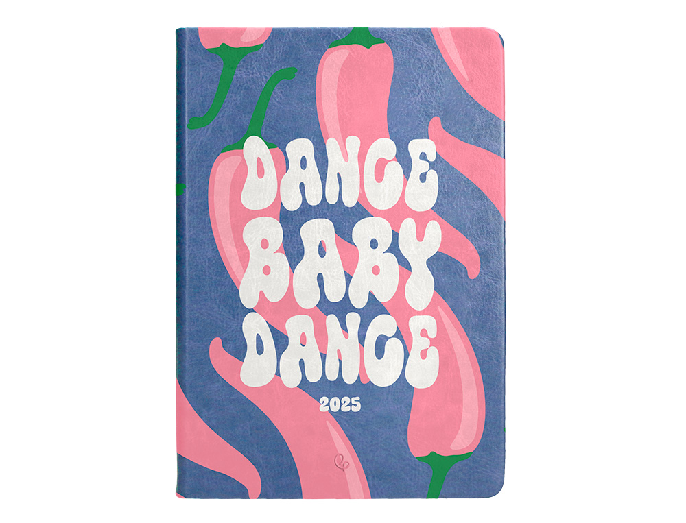 AGENDA ENCUADERNADA LIDERPAPEL KINAROS A5 2025 DIA PAGINA COLOR AZUL PAPEL 70 GR