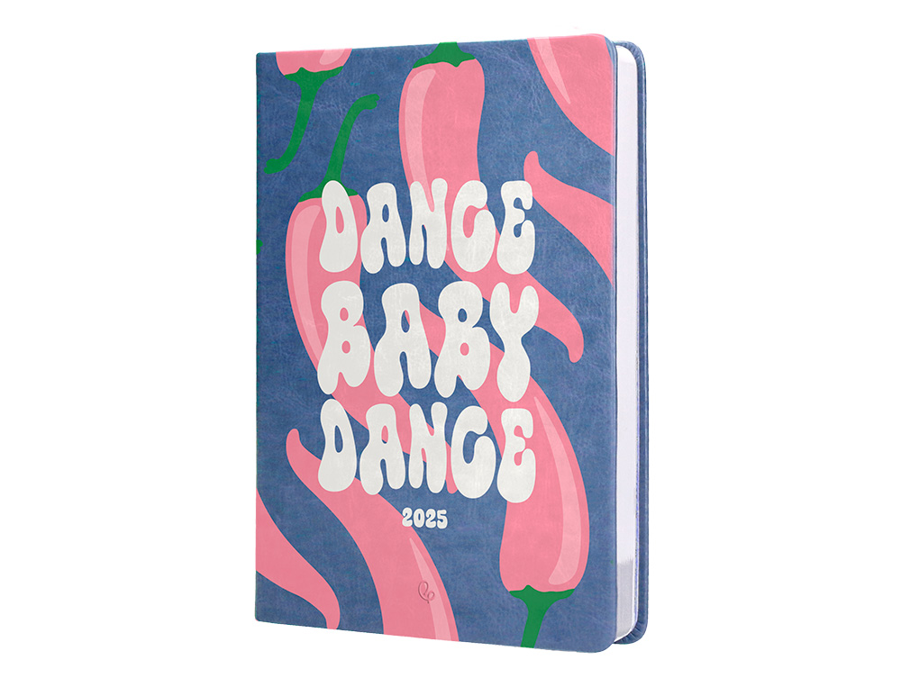 AGENDA ENCUADERNADA LIDERPAPEL KINAROS A5 2025 DIA PAGINA COLOR AZUL PAPEL 70 GR
