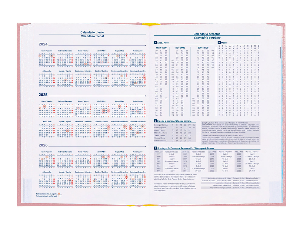 AGENDA ENCUADERNADA LIDERPAPEL CORFU A5 2025 DIA PAGINA COLOR ROSA NUDE PAPEL 60 GR