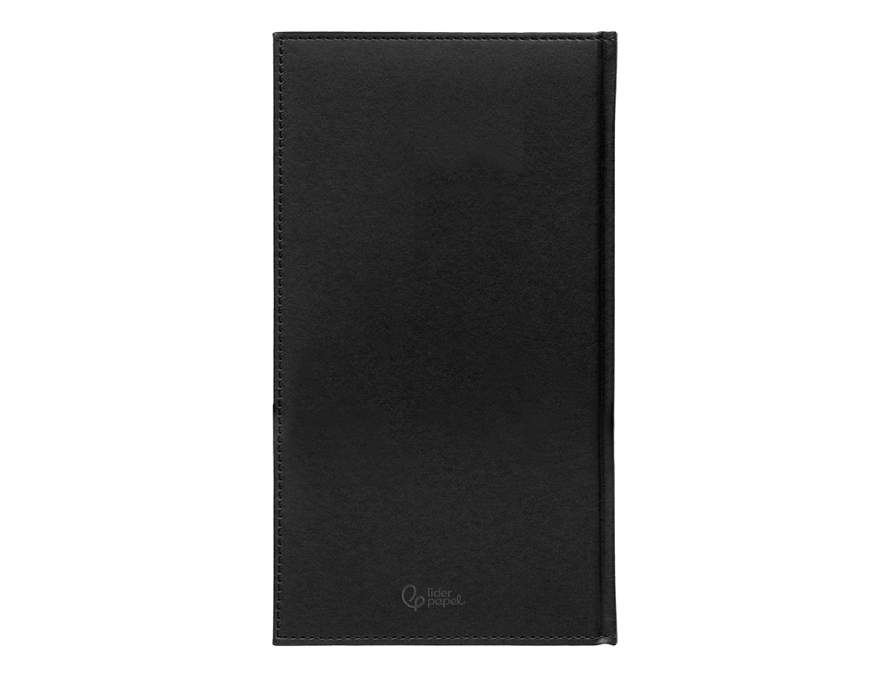 AGENDA ENCUADERNADA LIDERPAPEL CRETA 80X15 MM 2025 SEMANA VISTA COLOR NEGRO PAPEL 70 GR