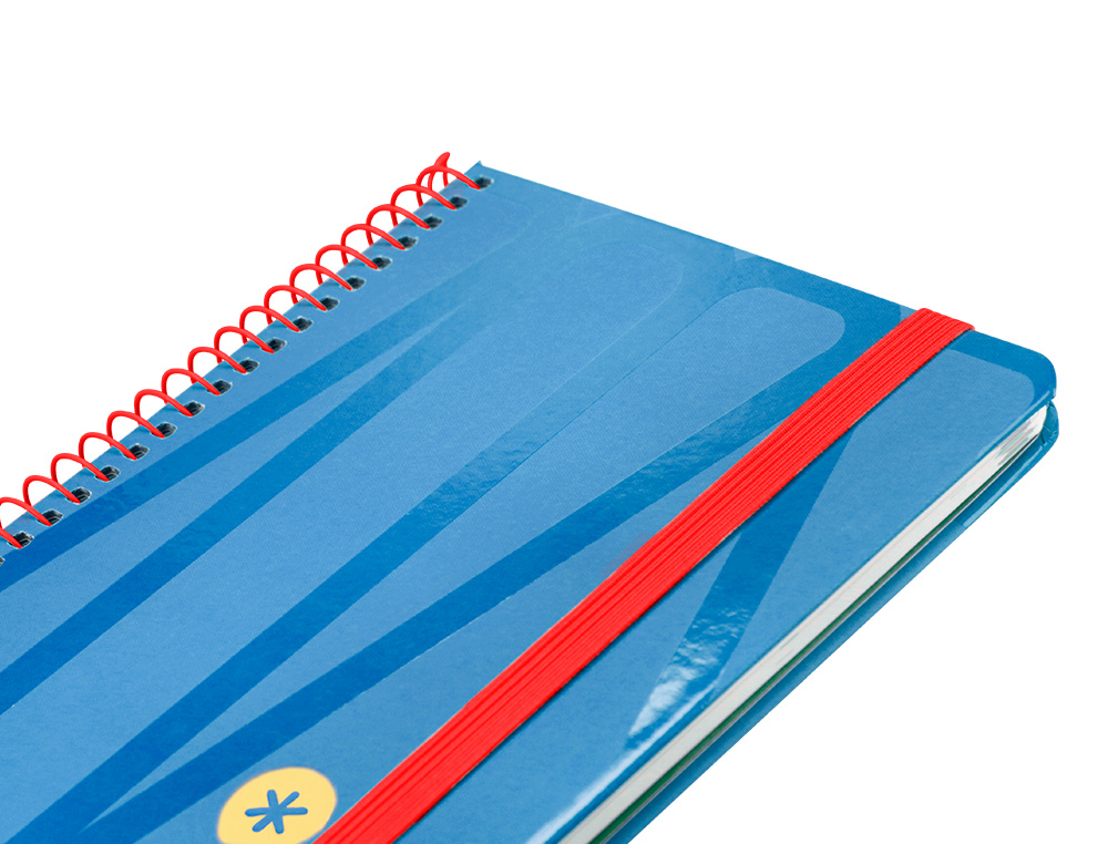 AGENDA ESPIRAL ANTARTIK BOLD A6 2025 SEMANA VISTA COLOR AZUL PAPEL 80 GR