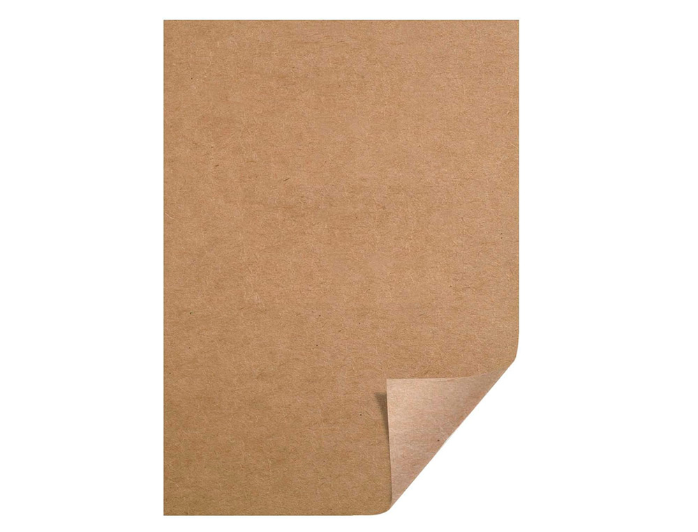 CARTULINA KRAFT LIDERPAPEL A4 180G/M2 PAQUETE DE 50 HOJAS