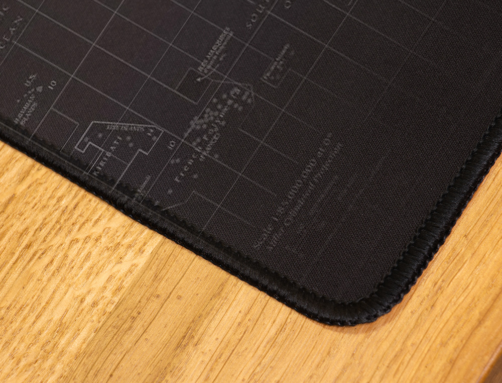 ALFOMBRILLA PARA RATON Q-CONNECT XXL NEGRA CON DISEÑO MAPA DEL MUNDO 900X400 MM