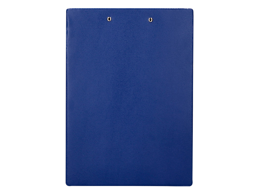 CARPETA Q-CONNECT MINICLIP SUPERIOR DIN A4 PLASTICO 50% RECICLADO AZUL GROSOR 2,1 MM