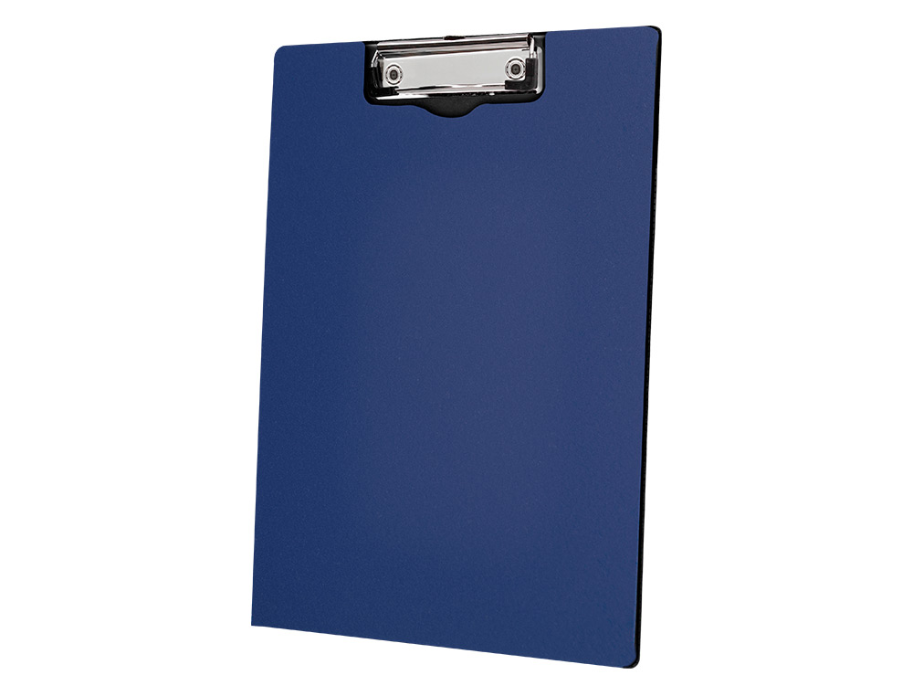 CARPETA Q-CONNECT MINICLIP SUPERIOR DIN A4 PLASTICO 50% RECICLADO AZUL GROSOR 2,1 MM
