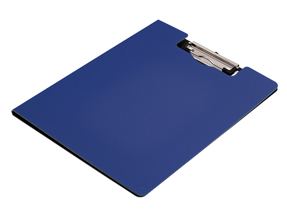 CARPETA Q-CONNECT MINICLIP SUPERIOR DIN A4 PLASTICO 50% RECICLADO AZUL GROSOR 2,1 MM