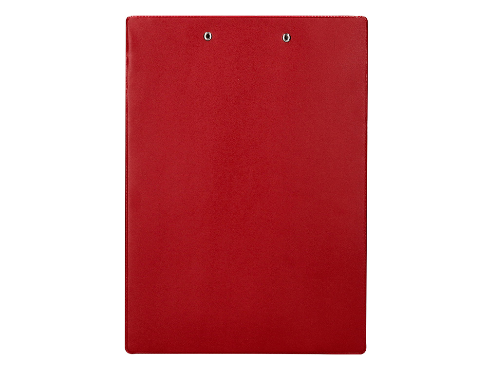 CARPETA Q-CONNECT MINICLIP SUPERIOR DIN A4 PLASTICO 50% RECICLADO ROJO GROSOR 2,1 MM