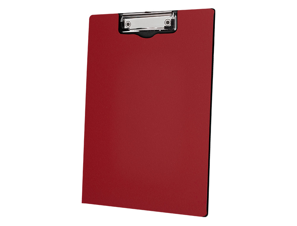 CARPETA Q-CONNECT MINICLIP SUPERIOR DIN A4 PLASTICO 50% RECICLADO ROJO GROSOR 2,1 MM