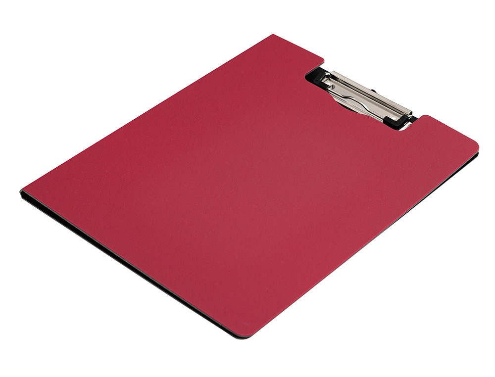 CARPETA Q-CONNECT MINICLIP SUPERIOR DIN A4 PLASTICO 50% RECICLADO ROJO GROSOR 2,1 MM