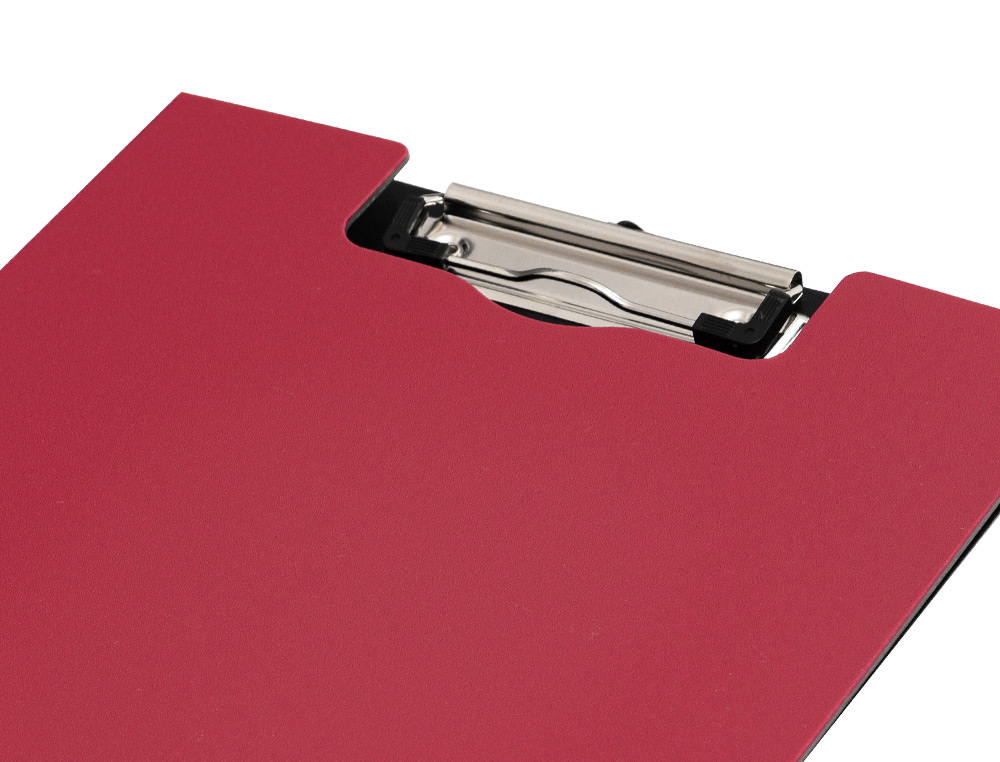 CARPETA Q-CONNECT MINICLIP SUPERIOR DIN A4 PLASTICO 50% RECICLADO ROJO GROSOR 2,1 MM