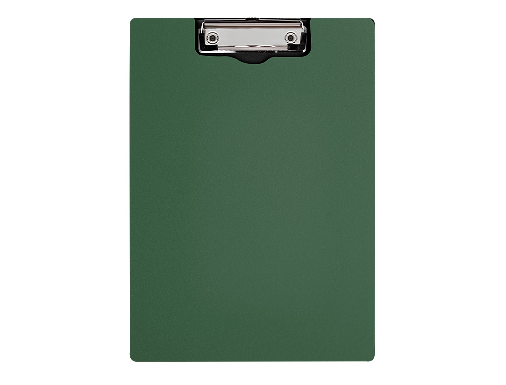 CARPETA Q-CONNECT MINICLIP SUPERIOR DIN A4 PLASTICO 50% RECICLADO VERDE OLIVA GROSOR 2,1 MM