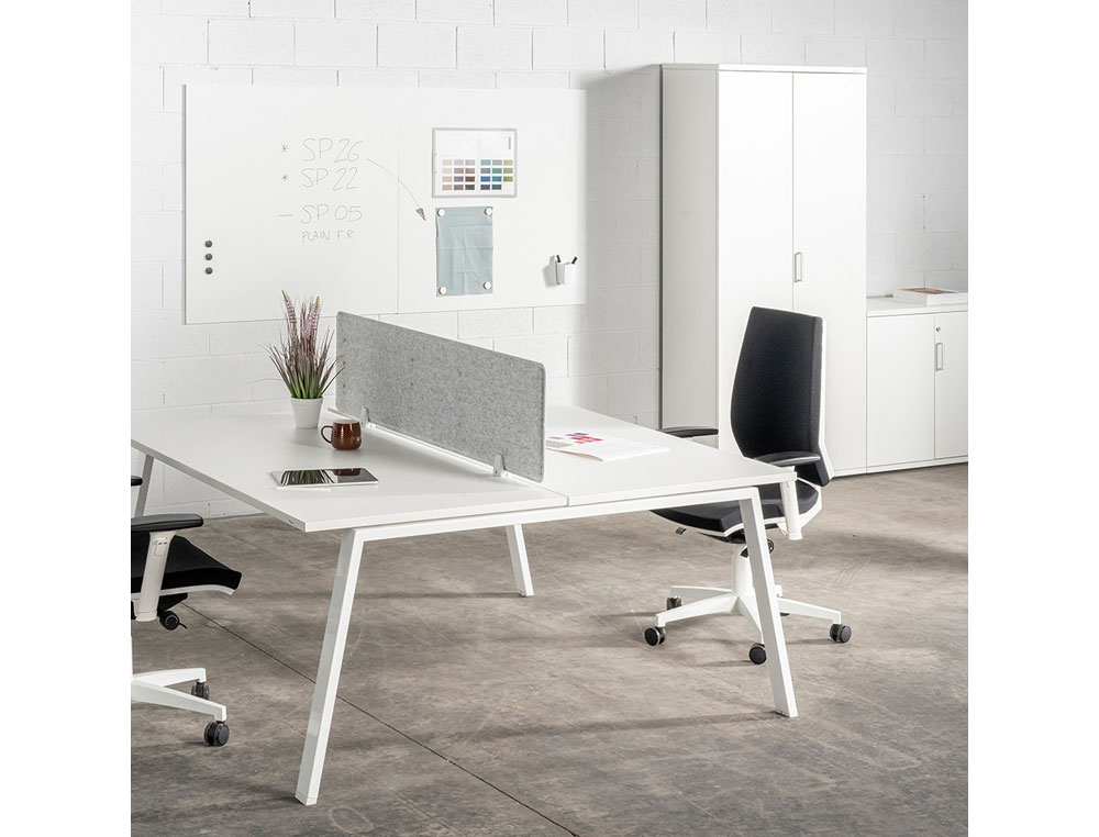 PIZARRA BLANCA ROCADA LACADA BLANCA 240X120 CM 2 MODULOS 120X120 CM