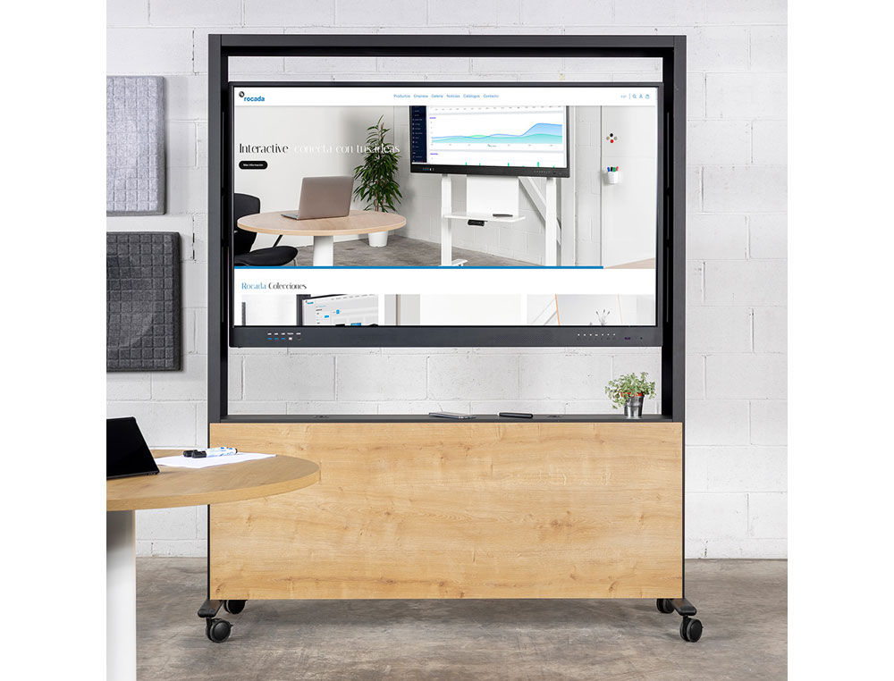 SOPORTE MOVIL ROCADA PARA MONITORES INTERACTIVOS DE 65