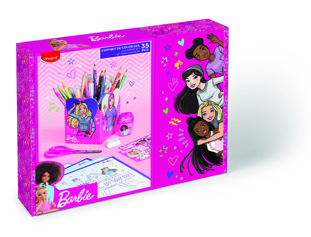 CAJA REGALO MAPED BARBIE 35 PIEZAS