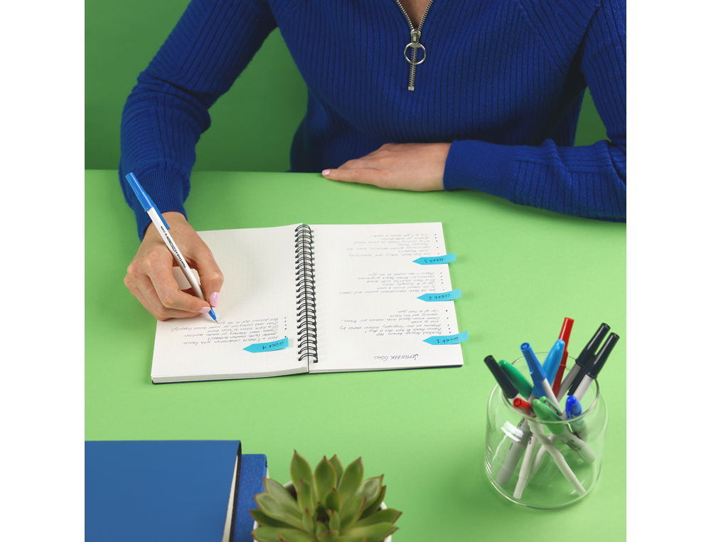 BOLIGRAFO PAPER MATE KILOMETRICO PUNTA 1 MM PLASTICO RECICLADO 80% COLOR AZUL