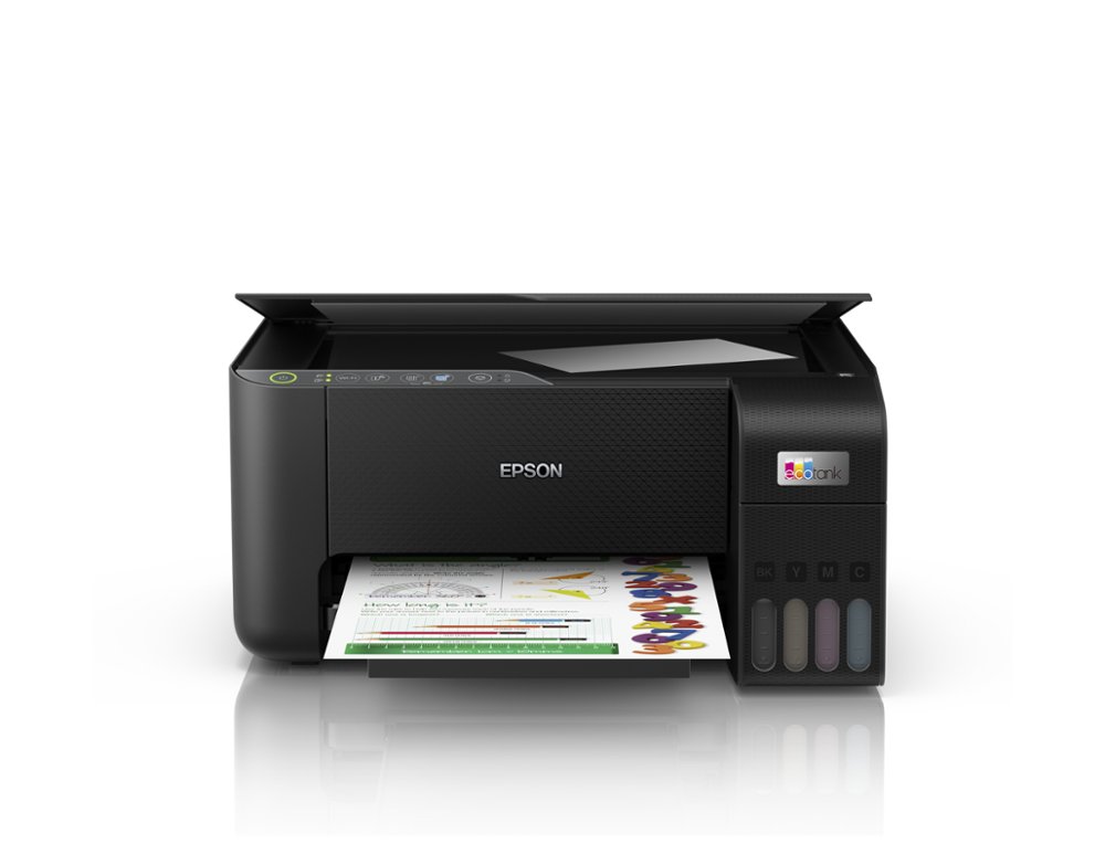 EQUIPO MULTIFUNCION EPSON ECOTANK ET-2860 TINTA COLOR DIN A4 33 PPM NEGRO / 15 PPM COLOR WIFI IMPRESORA ESCANER