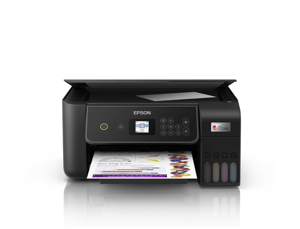 EQUIPO MULTIFUNCION EPSON ECOTANK ET-2870 TINTA COLOR DIN A4 33 PPM NEGRO / 15 PPM COLOR WIFI IMPRESORA ESCANER