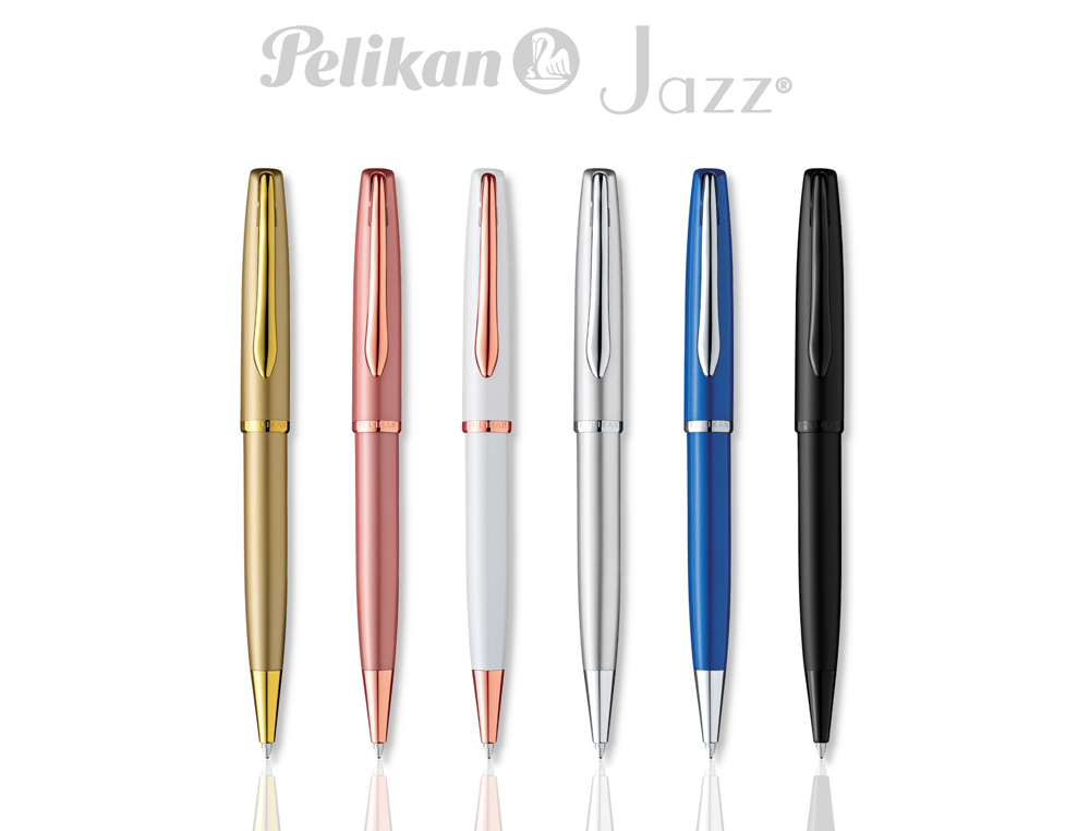 BOLIGRAFO PELIKAN JAZZ NOBLE ELEGANCE EXPOSITOR DE 12 UNIDADES COLORES SURTIDOS