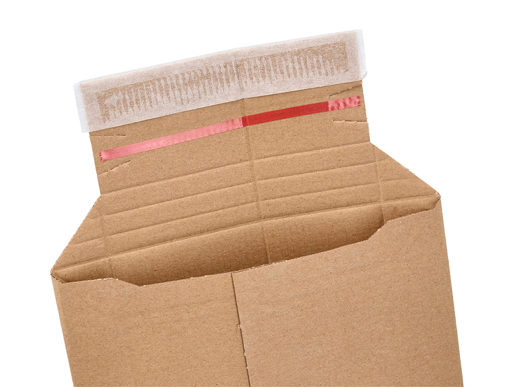 SOBRE PARA ENVIOS Q-CONNECT CARTON 100% RECICLADO Y RECICLABLE CIERRE AUTOADHESIVO314X252X72 MM COLOR KRAFT
