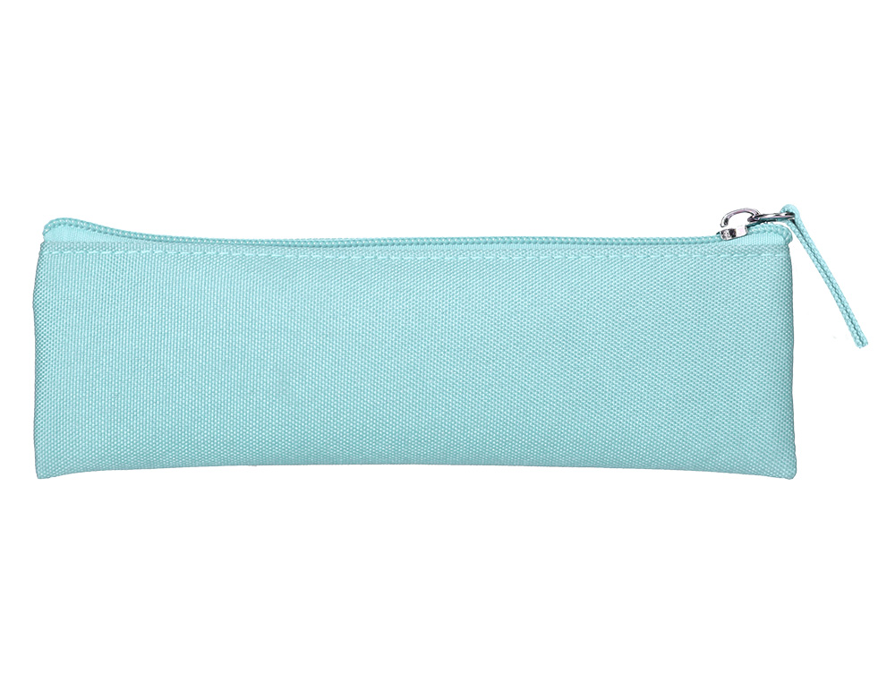 ESTUCHE PORTATODO LIDERPAPEL PLANO ESTRECHO UNA CREMALLERA 200X60 MM AZUL CELESTE
