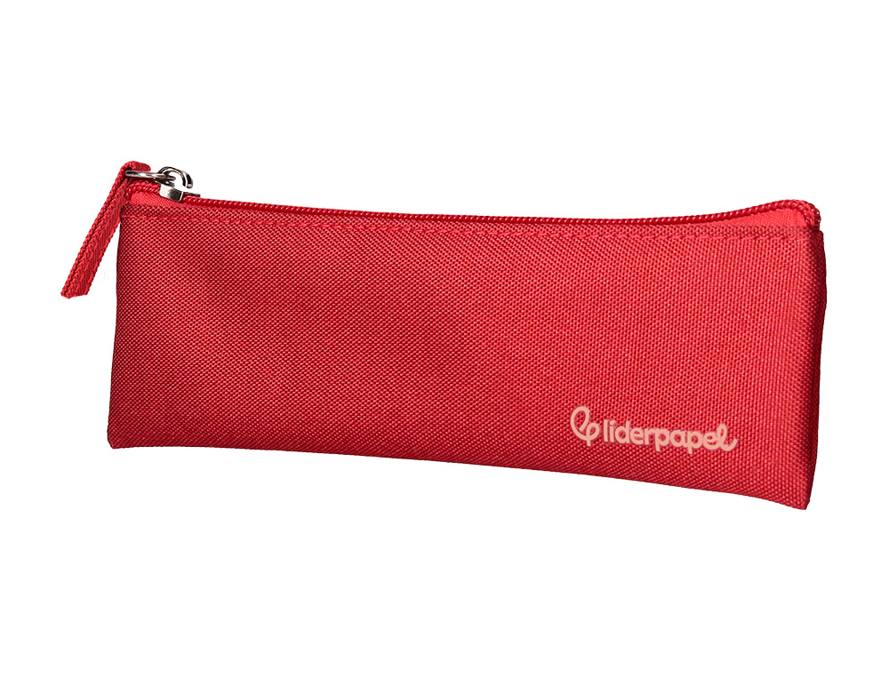 ESTUCHE PORTATODO LIDERPAPEL PLANO ESTRECHO UNA CREMALLERA 200X60 MM EXPOSITOR DE 18 UNIDADES COLORES SURTIDOS