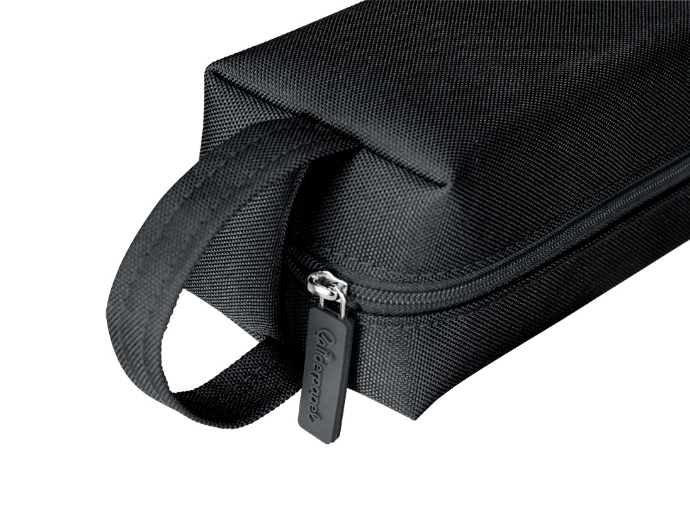 ESTUCHE PORTATODO LIDERPAPEL CLASSIC RECTANGULAR CON ASA 210X70MM NEGRO