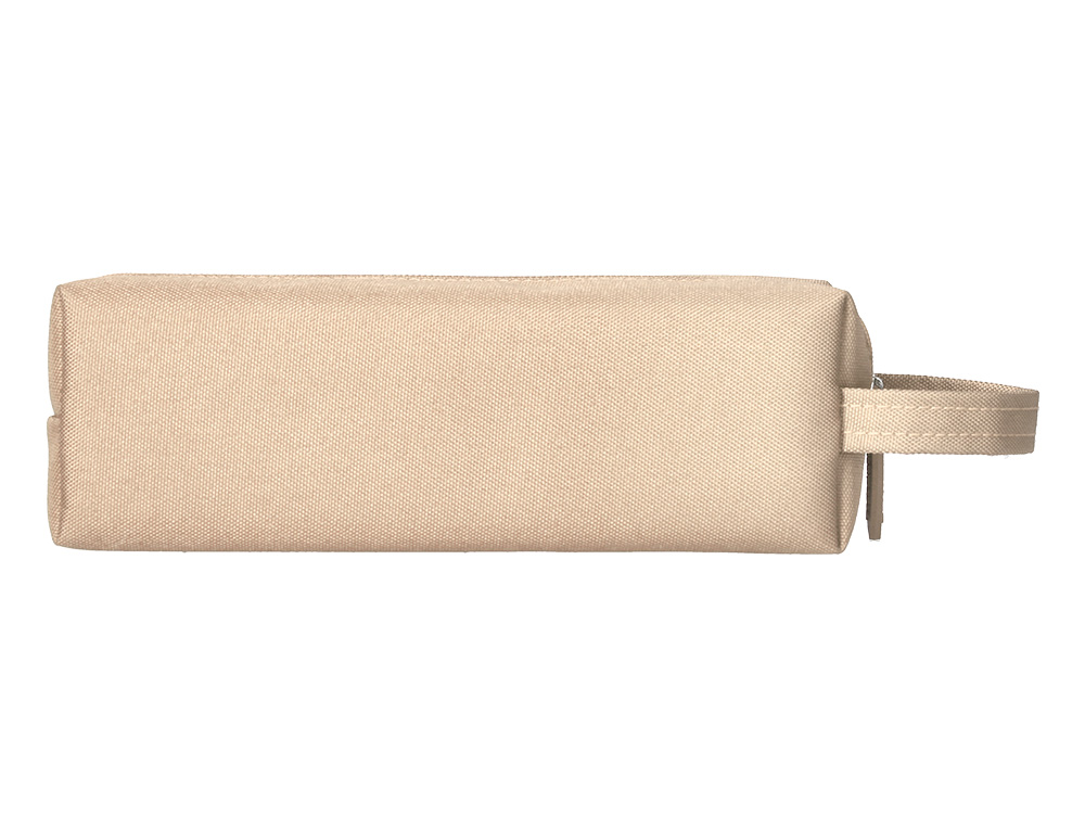 ESTUCHE PORTATODO LIDERPAPEL CLASSIC RECTANGULAR CON ASA 210X70MM CREMA