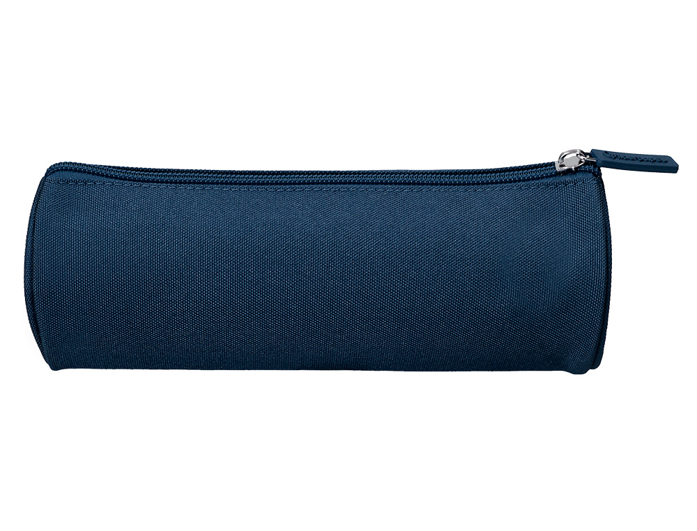 ESTUCHE PORTATODO LIDERPAPEL CLASSIC CILINDRICO ANCHO 210X70MM AZUL MARINO