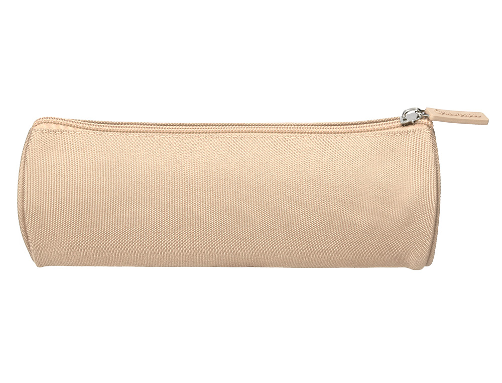 ESTUCHE PORTATODO LIDERPAPEL CLASSIC CILINDRICO ANCHO 210X70MM CREMA