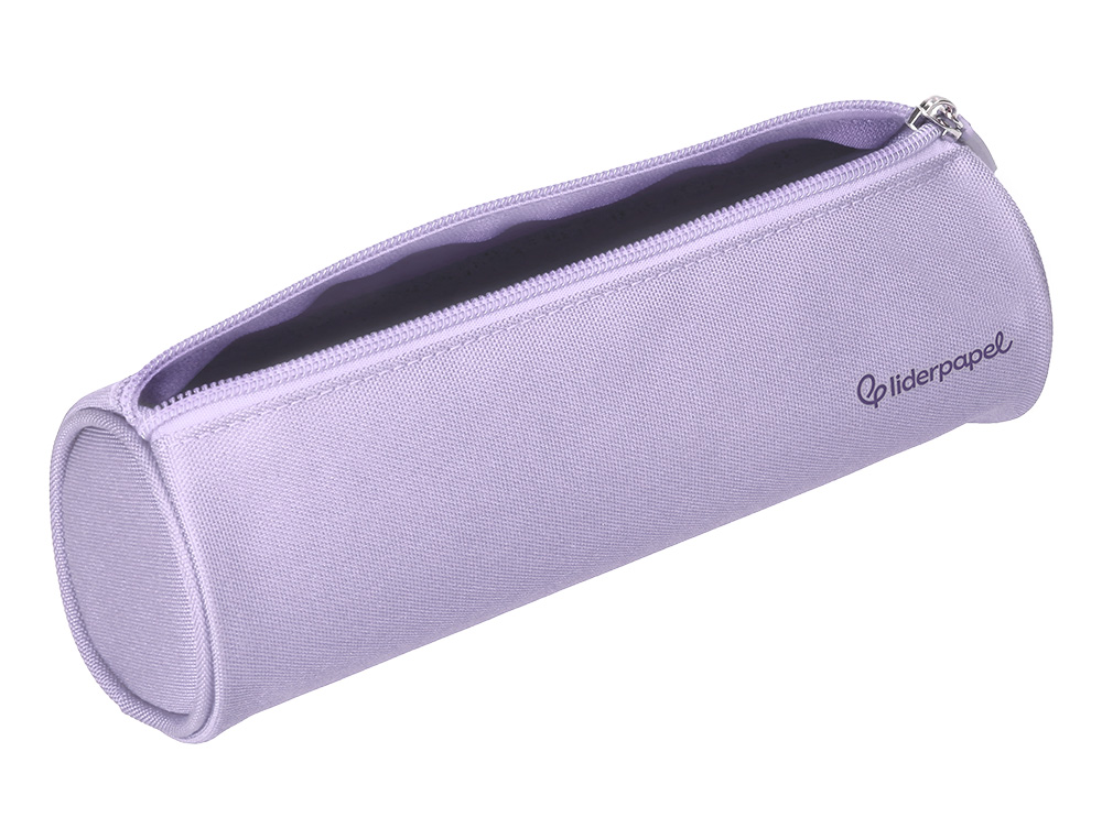 ESTUCHE PORTATODO LIDERPAPEL CLASSIC CILINDRICO ANCHO 210X70MM LILA