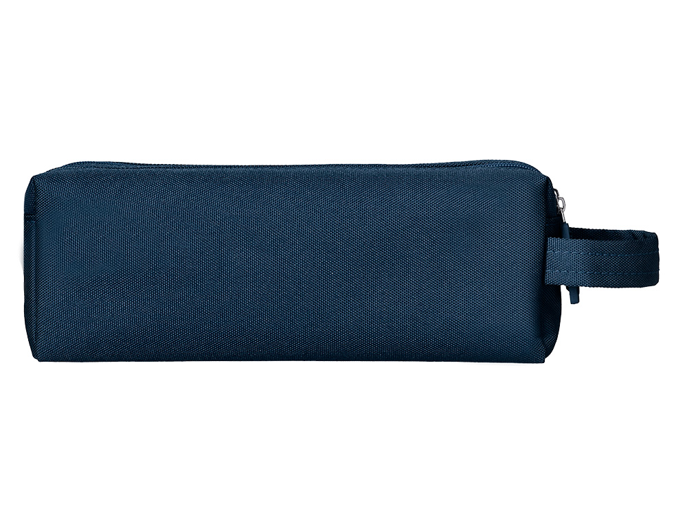 ESTUCHE PORTATODO LIDERPAPEL CLASSIC RECTANGULAR CON ASA 2 CREMALLERAS 210 X80MM AZUL MARINO