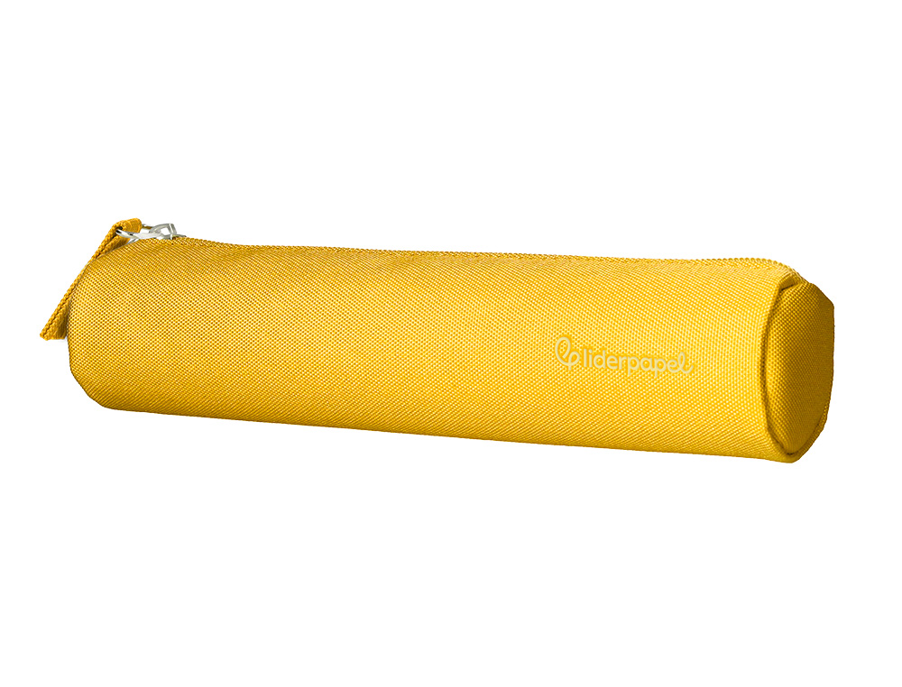 ESTUCHE PORTATODO LIDERPAPEL SLIM CILINDRICO 220X45MM AMARILLO