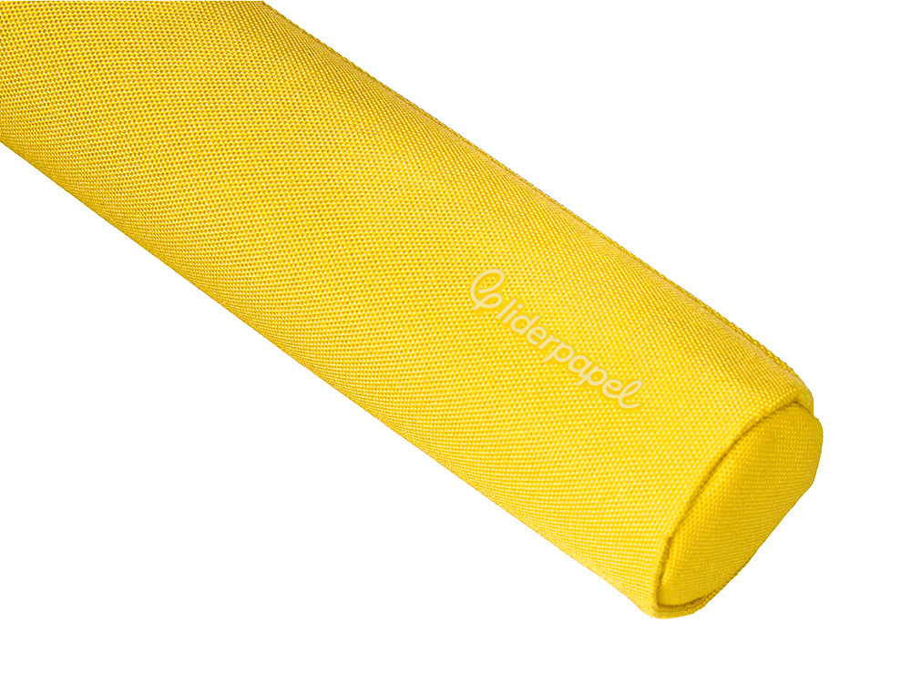 ESTUCHE PORTATODO LIDERPAPEL SLIM CILINDRICO 220X45MM AMARILLO