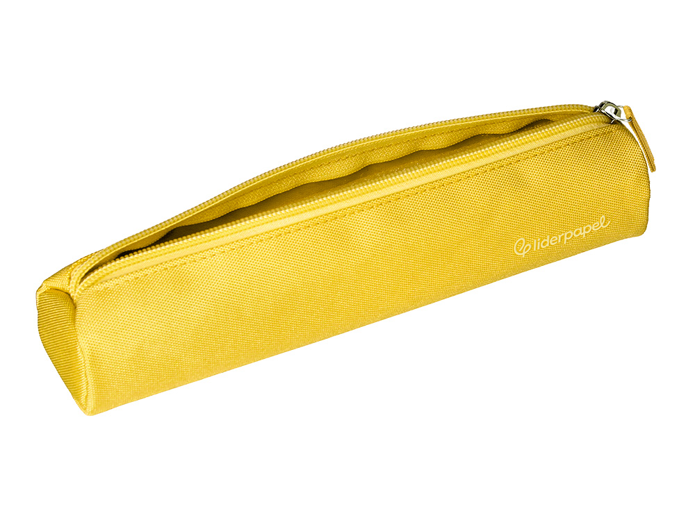 ESTUCHE PORTATODO LIDERPAPEL SLIM CILINDRICO 220X45MM AMARILLO