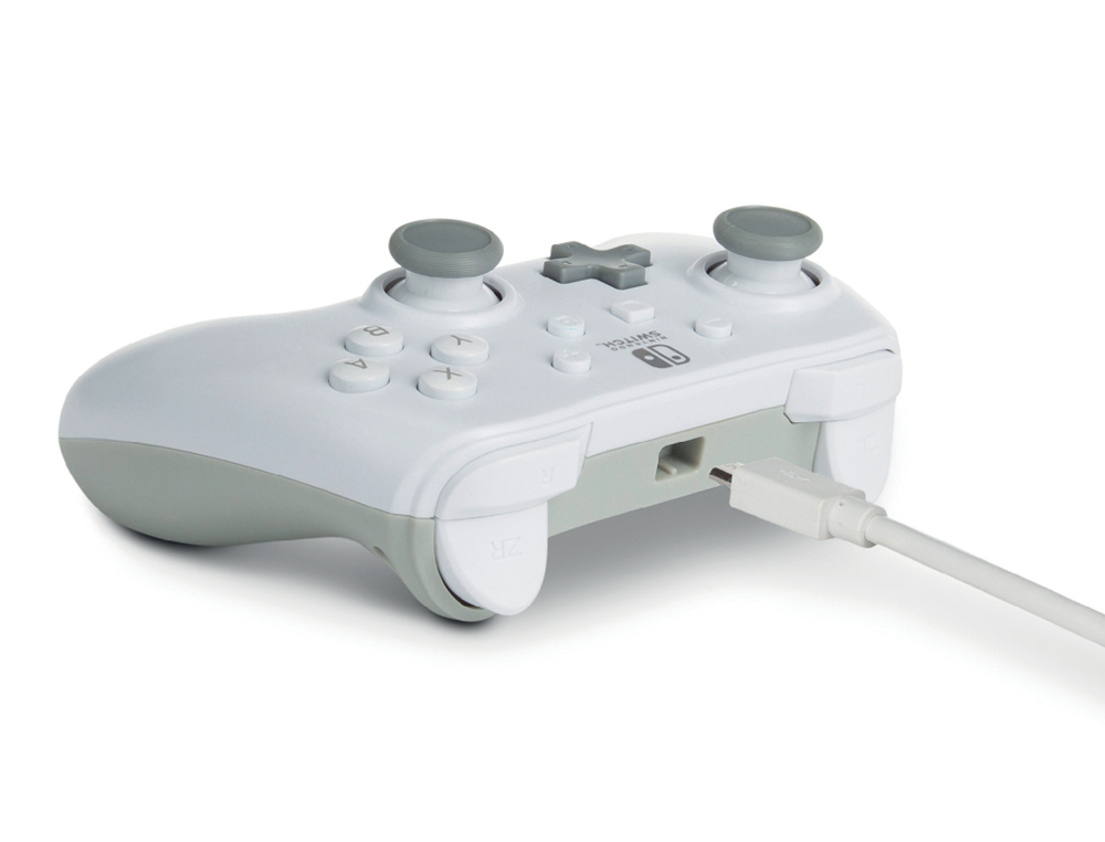 MANDO POWER A CON CABLE PARA NINTENDO SWITCH BLANCO