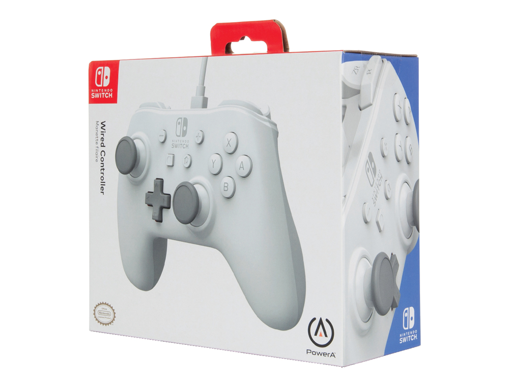 MANDO POWER A CON CABLE PARA NINTENDO SWITCH BLANCO
